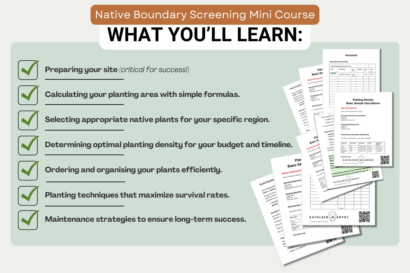 Native Boundary Screening Mini Course